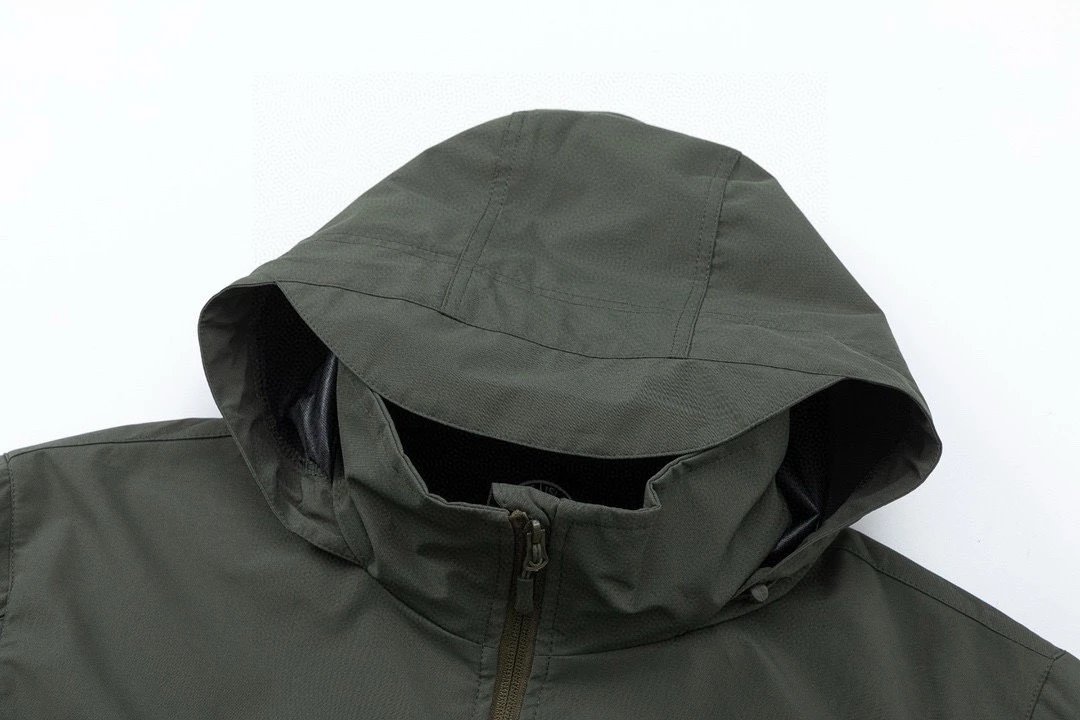 Stone Island Raso Domato Black Windbreaker Jacket Outerwear - 18