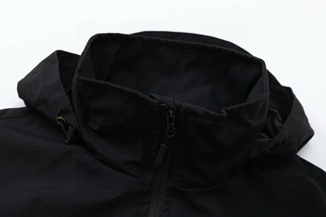 Stone Island Jackets Hooded zip-up shell jacket with compass sleeve patches product detail image 10