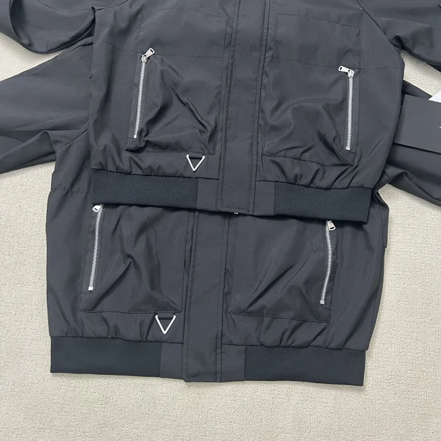 Stone Island Jackets Hooded zip-up shell jacket with compass sleeve patches product detail image 37