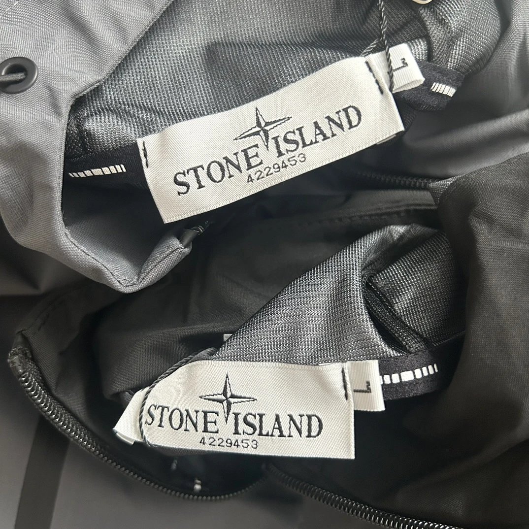 Stone Island Raso Domato Black Windbreaker Jacket Outerwear - 45
