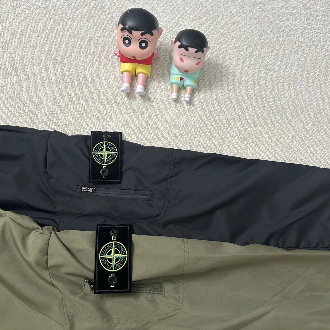 Stone Island Raso Domato Black Windbreaker Jacket Outerwear - 48