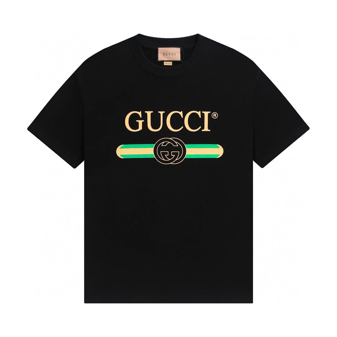 Gucci T-Shirts Short-Sleeve Logo Graphic T-Shirt — 15
