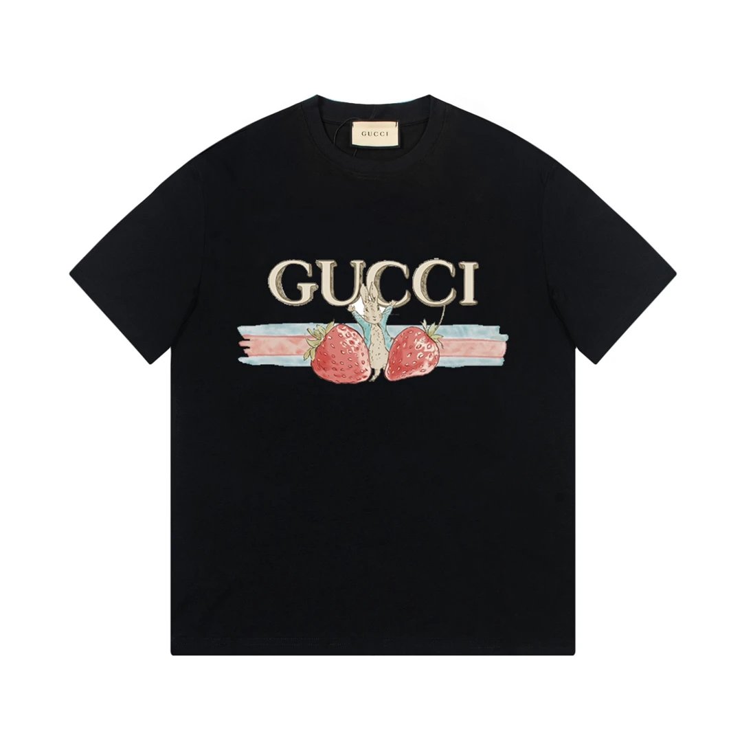 Gucci T-Shirts Short-Sleeve Logo Print image 6
