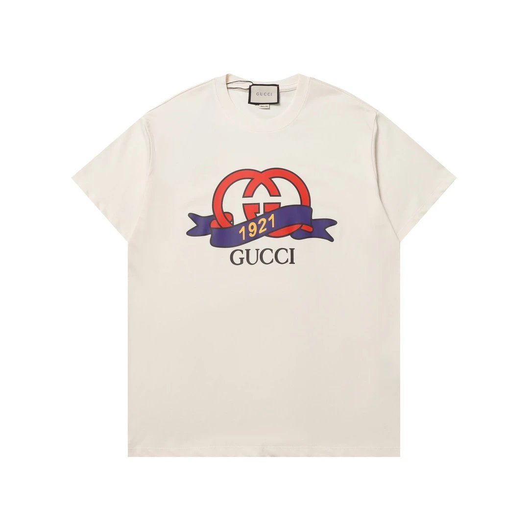 Gucci T-Shirts Short-Sleeve Logo Print — 22
