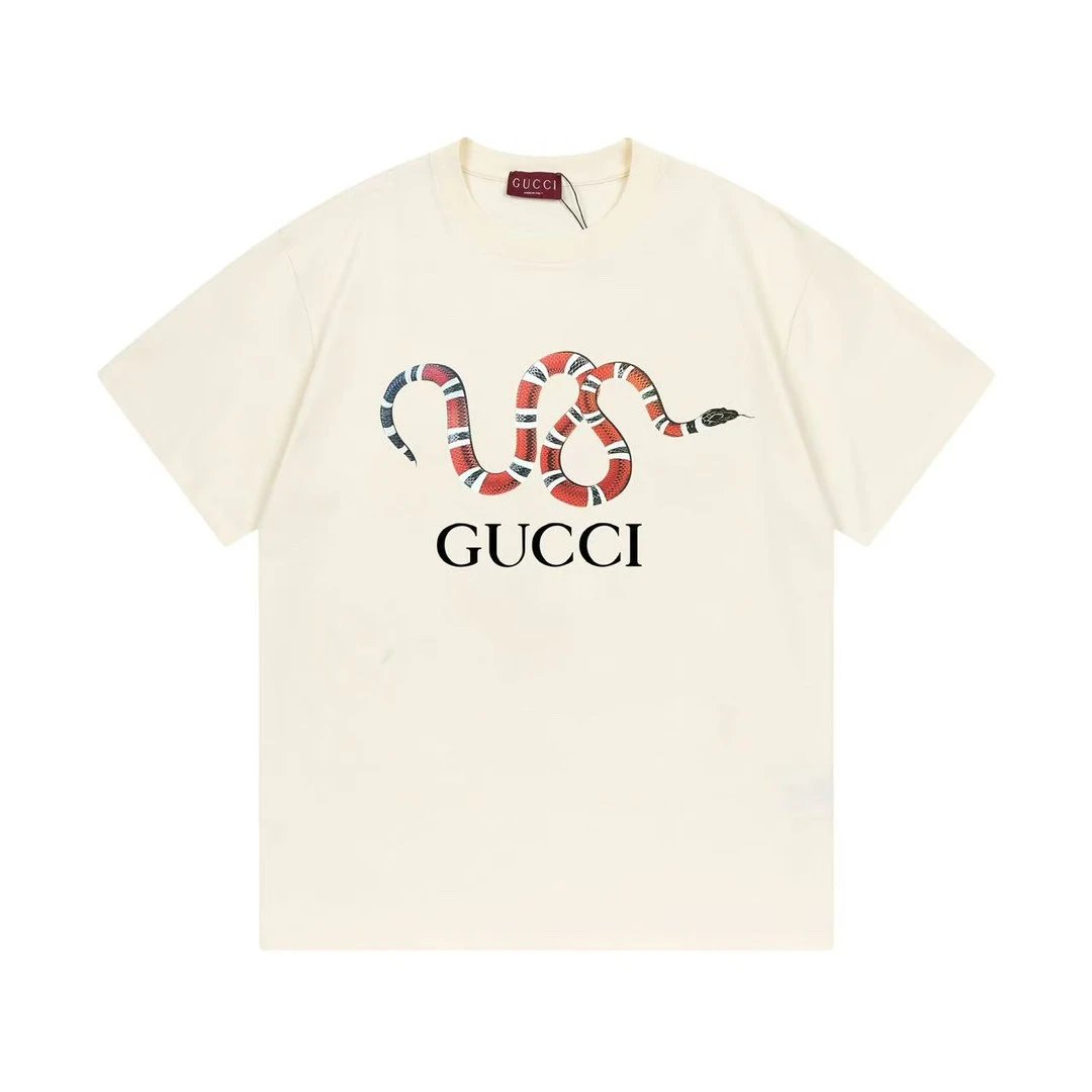 Gucci T-Shirts Short-Sleeve Logo Graphic T-Shirt image 15