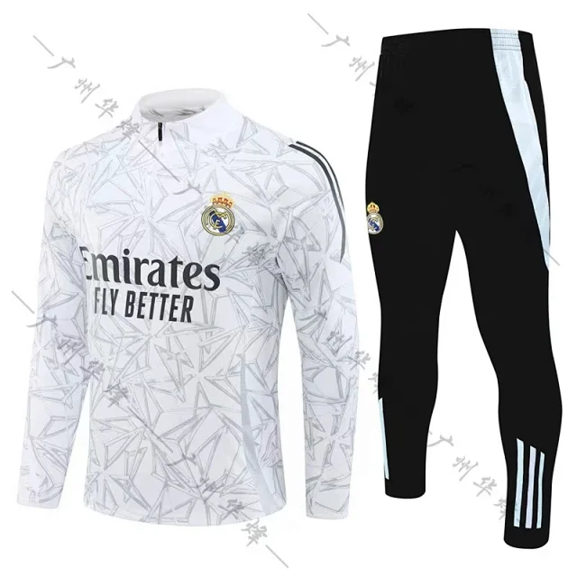 Real Madrid Tracksuits Quarter-Zip Football Training Tracksuit product detail image 14