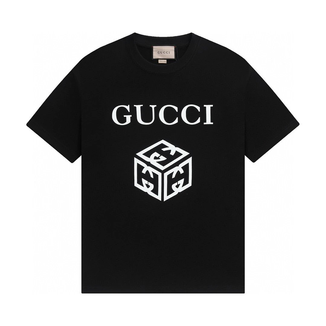 Gucci T-Shirts Short-Sleeve Logo Graphic T-Shirt — 17