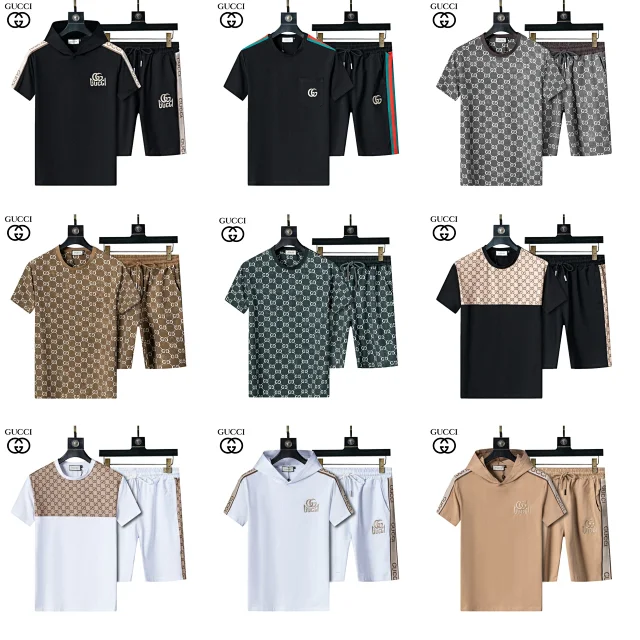 Gucci Matching Sets Short-Sleeve T-Shirt and Shorts Set product detail image 1