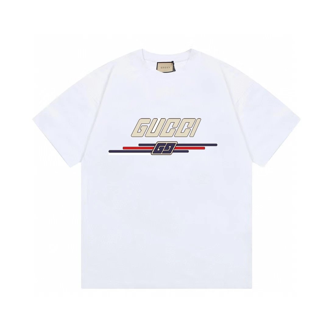 Gucci T-Shirts Short-Sleeve Logo Print image 9
