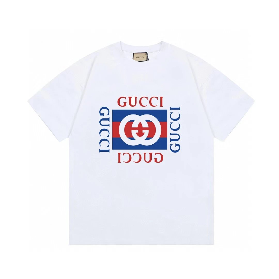 Gucci T-Shirts Short-Sleeve Logo Print image 4