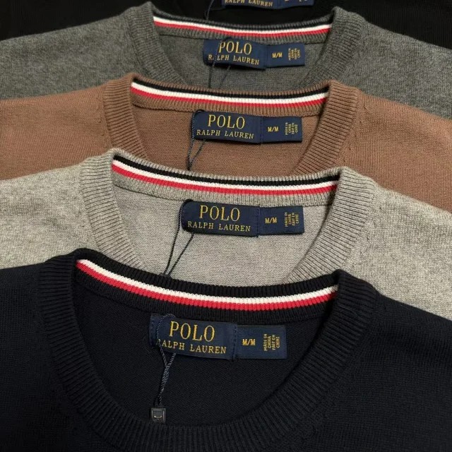 Polo Ralph Lauren Knitwear Crewneck knit sweater with embroidered pony logo product detail image 7