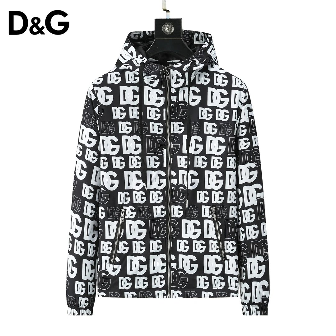Burberry Jackets Hooded zip-up check windbreaker — YP020