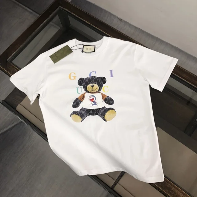 Gucci T-Shirts Short-Sleeve Logo Print product detail image 19