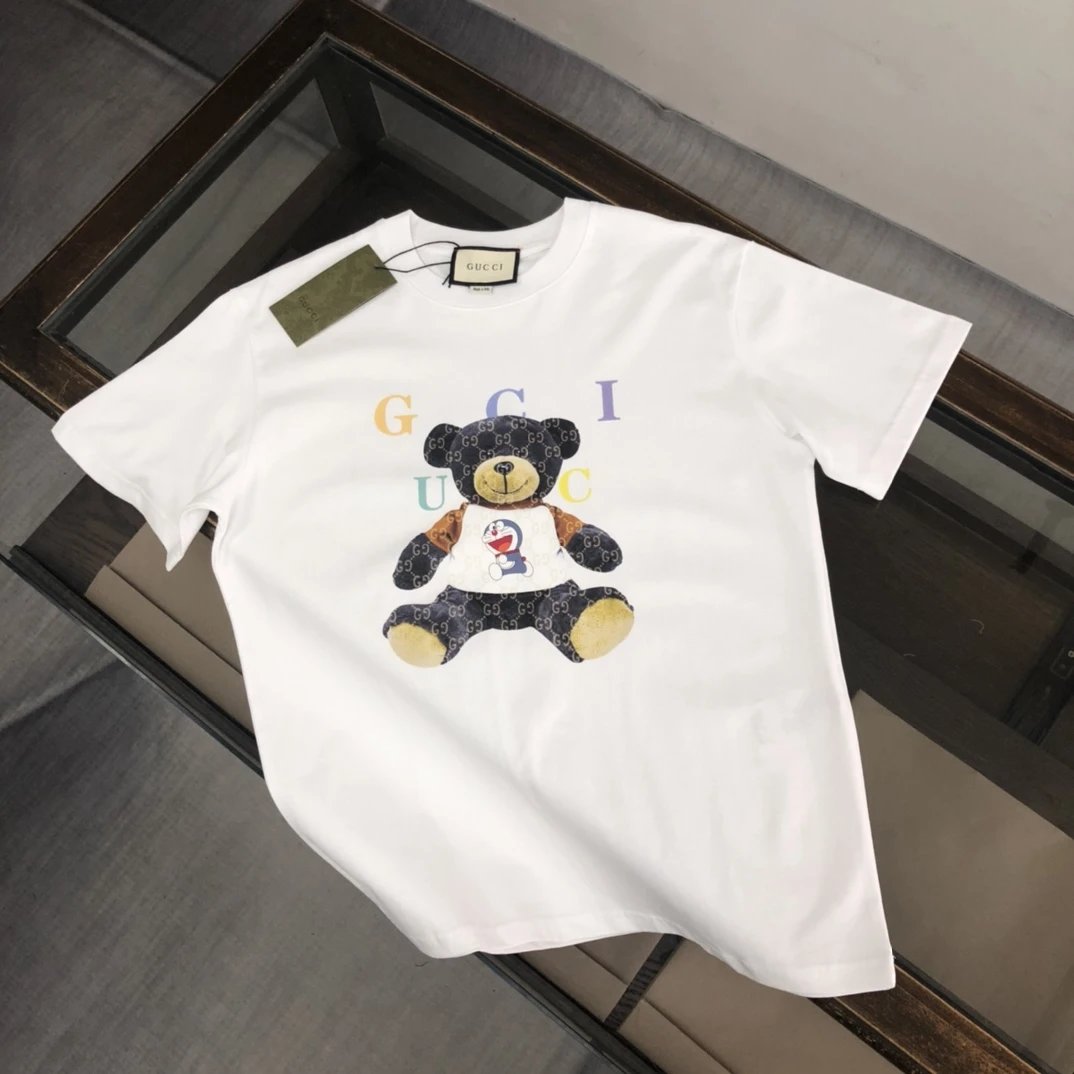Gucci T-Shirts Short-Sleeve Logo Print — 17