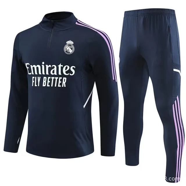 Real Madrid Tracksuits Quarter-Zip Football Training Tracksuit product detail image 8