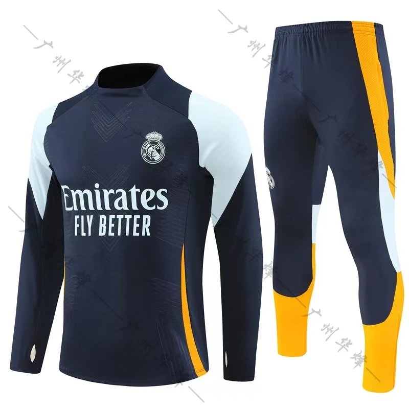 Real Madrid Tracksuits Quarter-Zip Football Training Tracksuit — BB-66