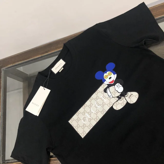 Gucci T-Shirts Short-Sleeve Logo Print product detail image 8