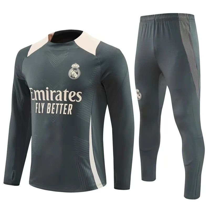Real Madrid Tracksuits Quarter-Zip Football Training Tracksuit — BB-70