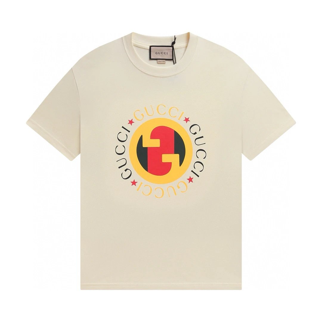 Gucci T-Shirts Short-Sleeve Logo Graphic T-Shirt — 22
