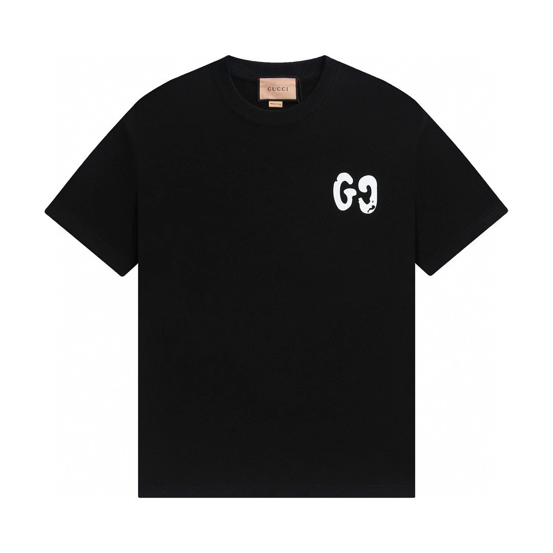 Gucci T-Shirts Short-Sleeve Logo Graphic T-Shirt — 21