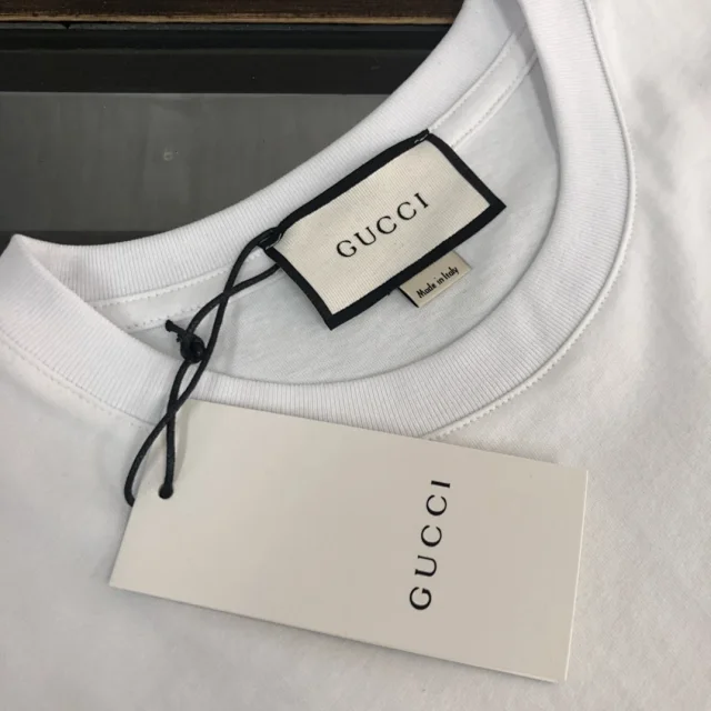 Gucci T-Shirts Short-Sleeve Logo Print product detail image 14