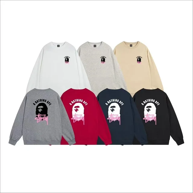 Stüssy Hoodies & Sweatshirts Crewneck sweatshirt with chest logo product detail image 4