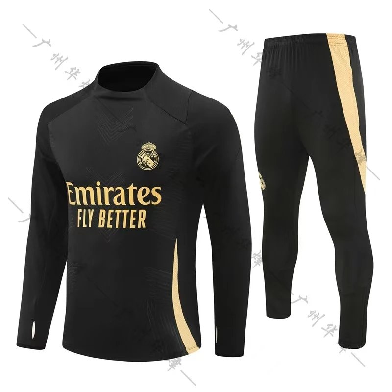 Real Madrid Tracksuits Quarter-Zip Football Training Tracksuit — BB-63