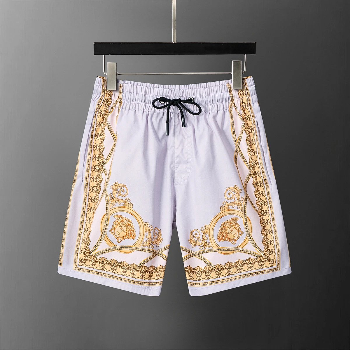 Versace Shorts Greek key waistband — YMX072