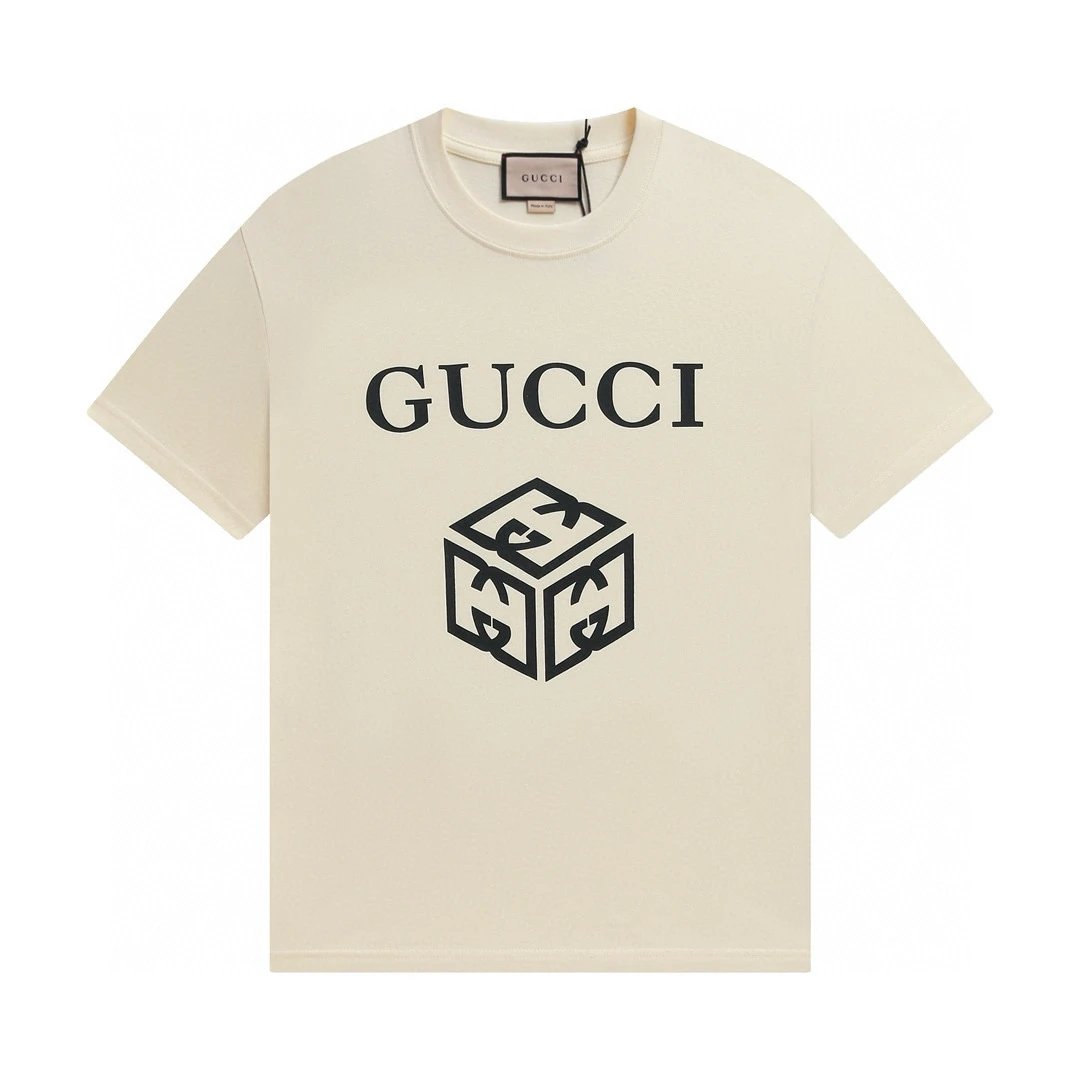 Gucci T-Shirts Short-Sleeve Logo Graphic T-Shirt — 16