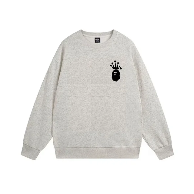 Stüssy Hoodies & Sweatshirts Crewneck sweatshirt with chest logo product detail image 7