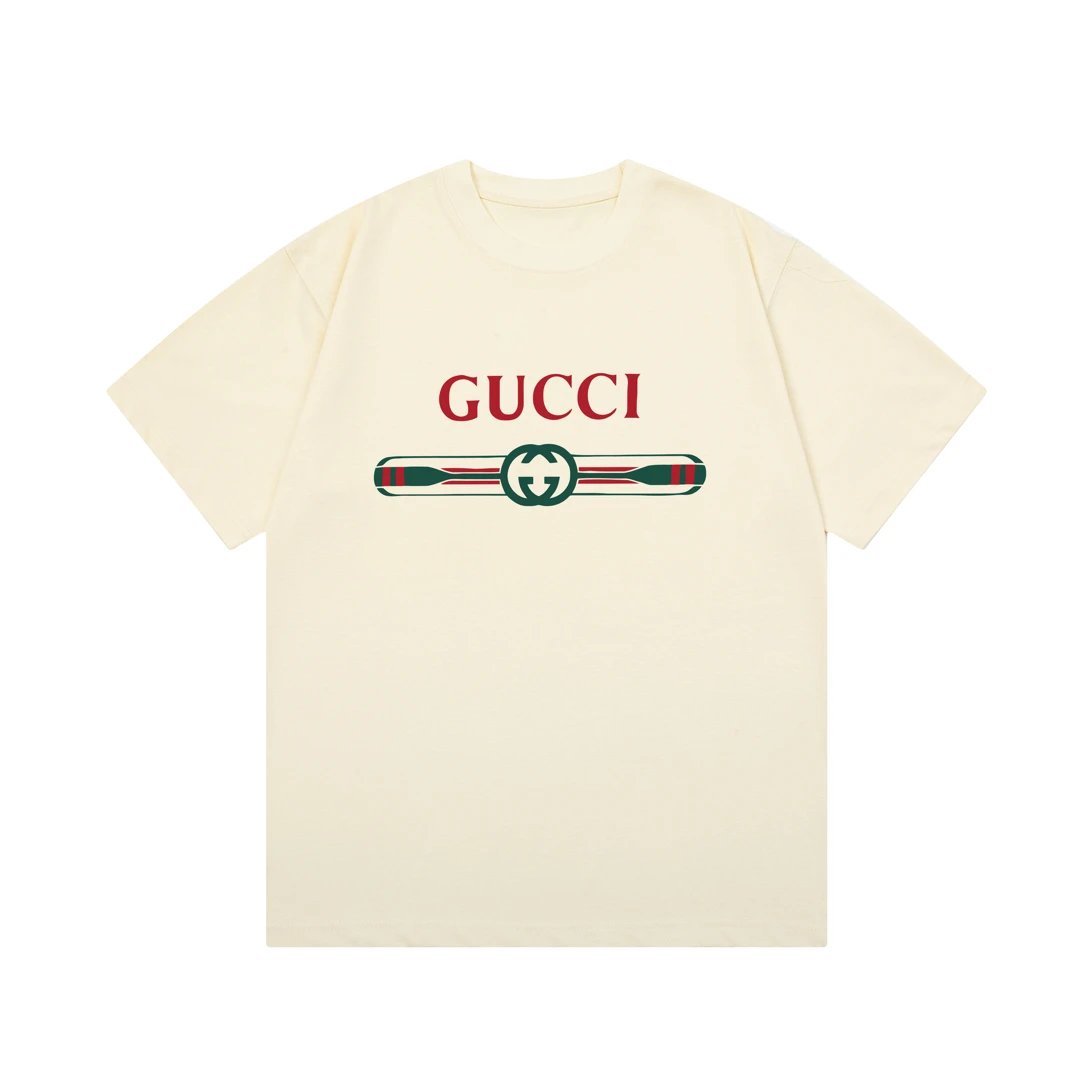 Gucci T-Shirts Short-Sleeve Logo Graphic T-Shirt image 13