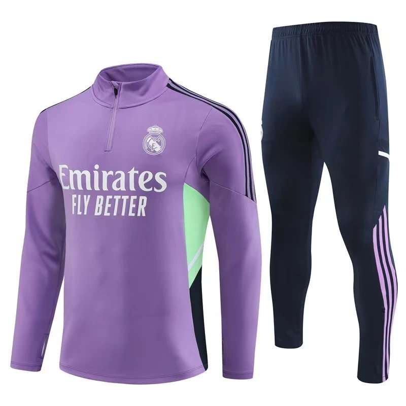 Real Madrid Tracksuits Quarter-Zip Football Training Tracksuit image 6