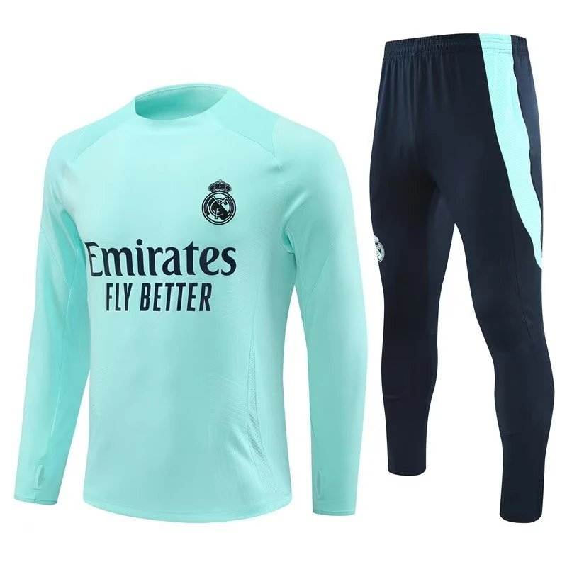 Real Madrid Tracksuits Quarter-Zip Football Training Tracksuit — BB-73