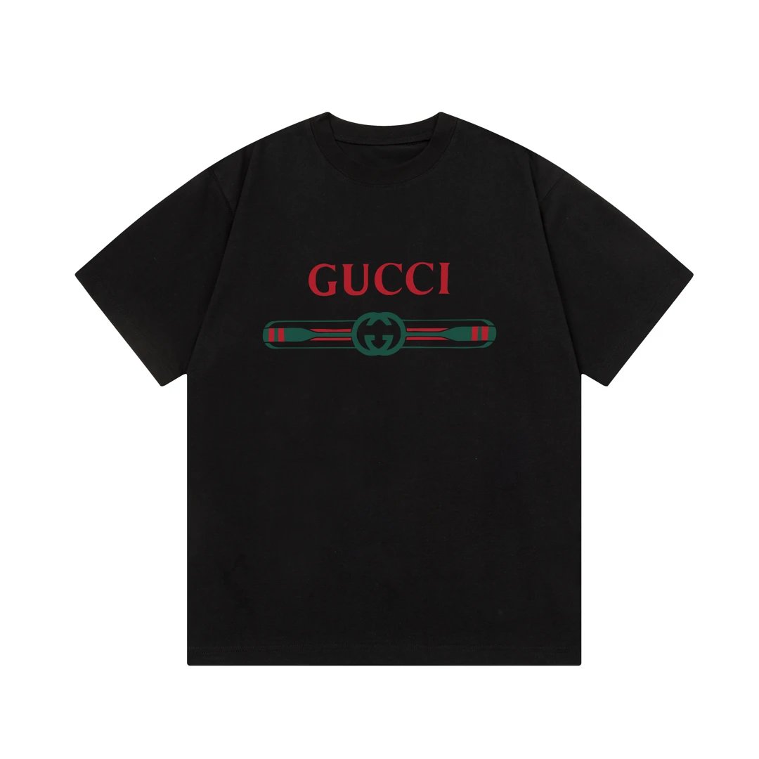 Gucci T-Shirts Short-Sleeve Logo Graphic T-Shirt — 33