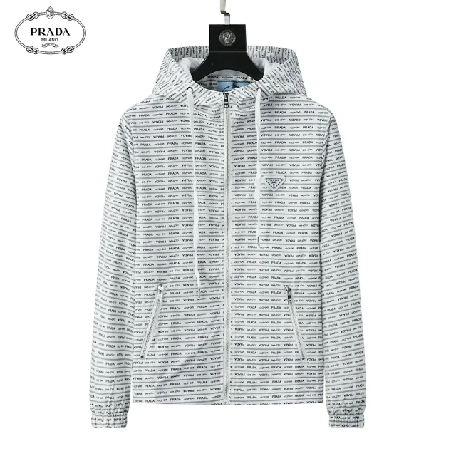 Burberry Jackets Hooded zip-up check windbreaker product detail image 10