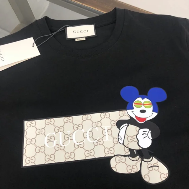 Gucci T-Shirts Short-Sleeve Logo Print product detail image 10