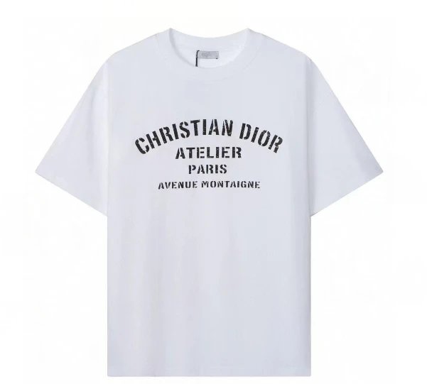 Dior T-Shirts Crew Neck Logo T-Shirt — 24