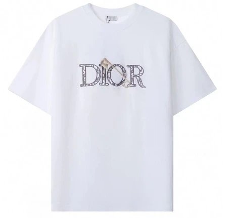Dior T-Shirts Crew Neck Logo T-Shirt — 14