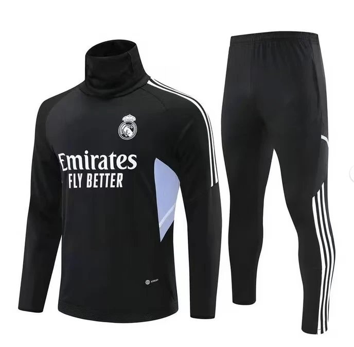Real Madrid Tracksuits Quarter-Zip Football Training Tracksuit — BB-41