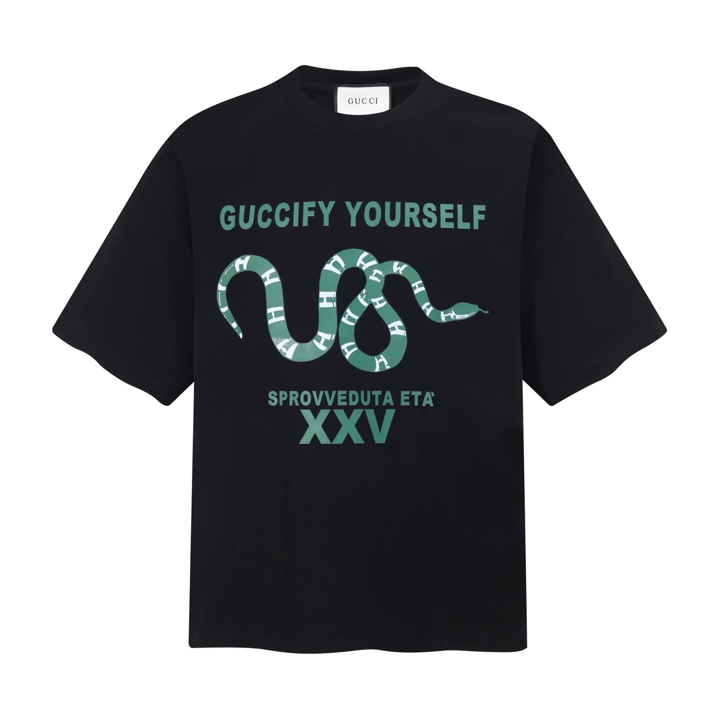 Gucci T-Shirts Short-Sleeve Logo Graphic T-Shirt — 23