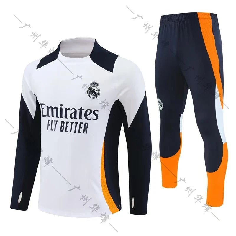 Real Madrid Tracksuits Quarter-Zip Football Training Tracksuit — BB-64