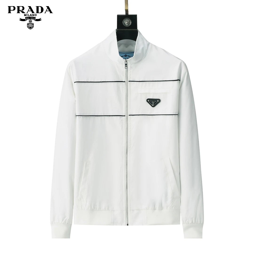 Burberry Jackets Hooded zip-up check windbreaker — YP012