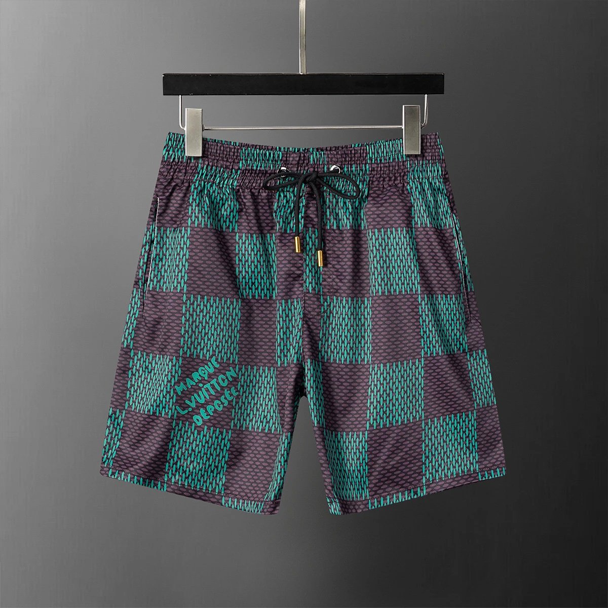 Versace Shorts Greek key waistband — YMX056