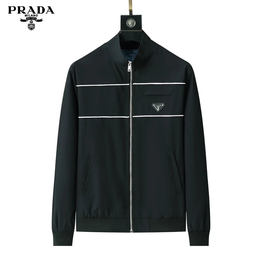 Burberry Jackets Hooded zip-up check windbreaker — YP011