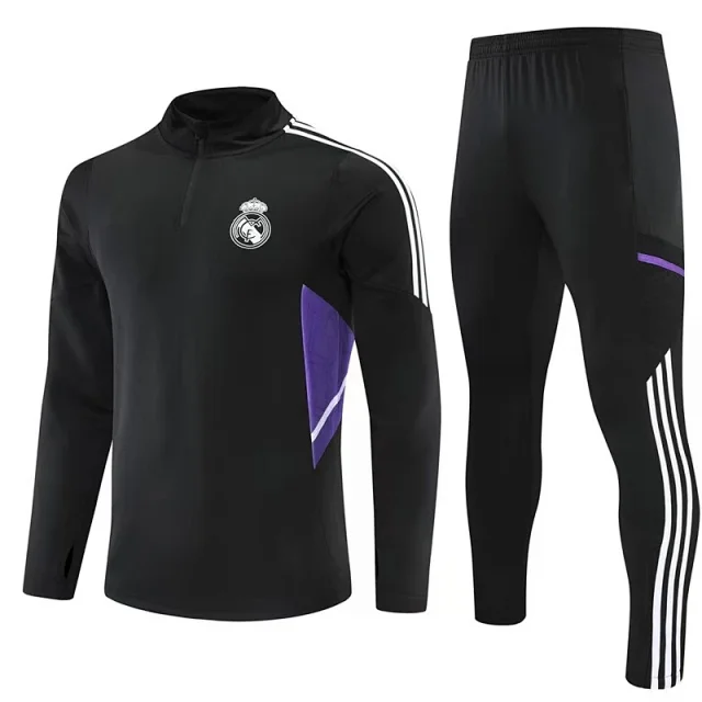 Real Madrid Tracksuits Quarter-Zip Football Training Tracksuit product detail image 3