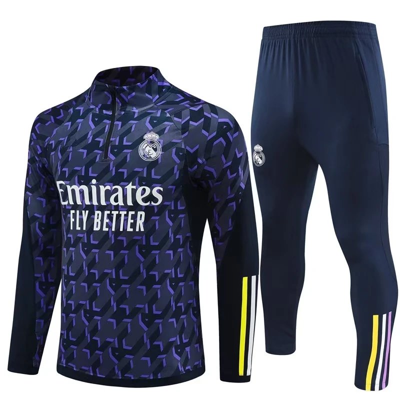 Real Madrid Tracksuits Quarter-Zip Football Training Tracksuit image 12