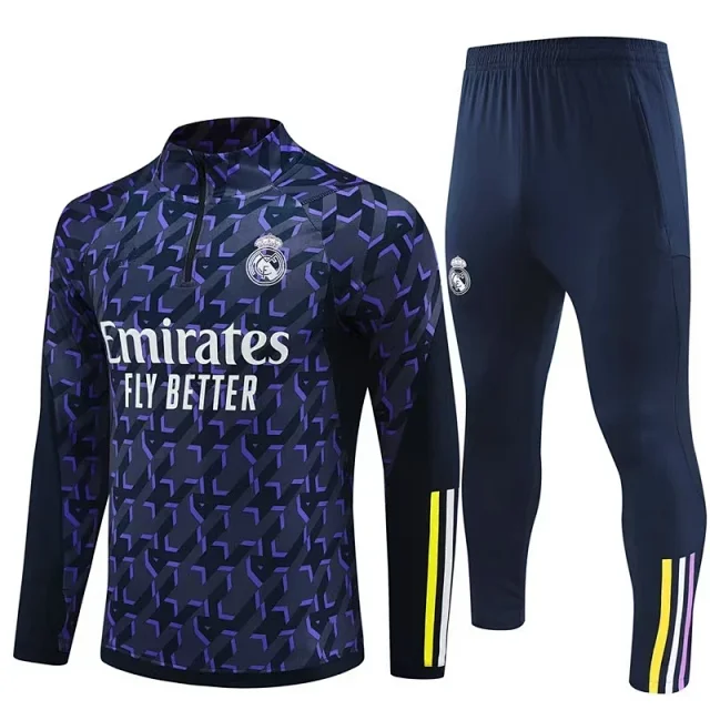 Real Madrid Tracksuits Quarter-Zip Football Training Tracksuit product detail image 12