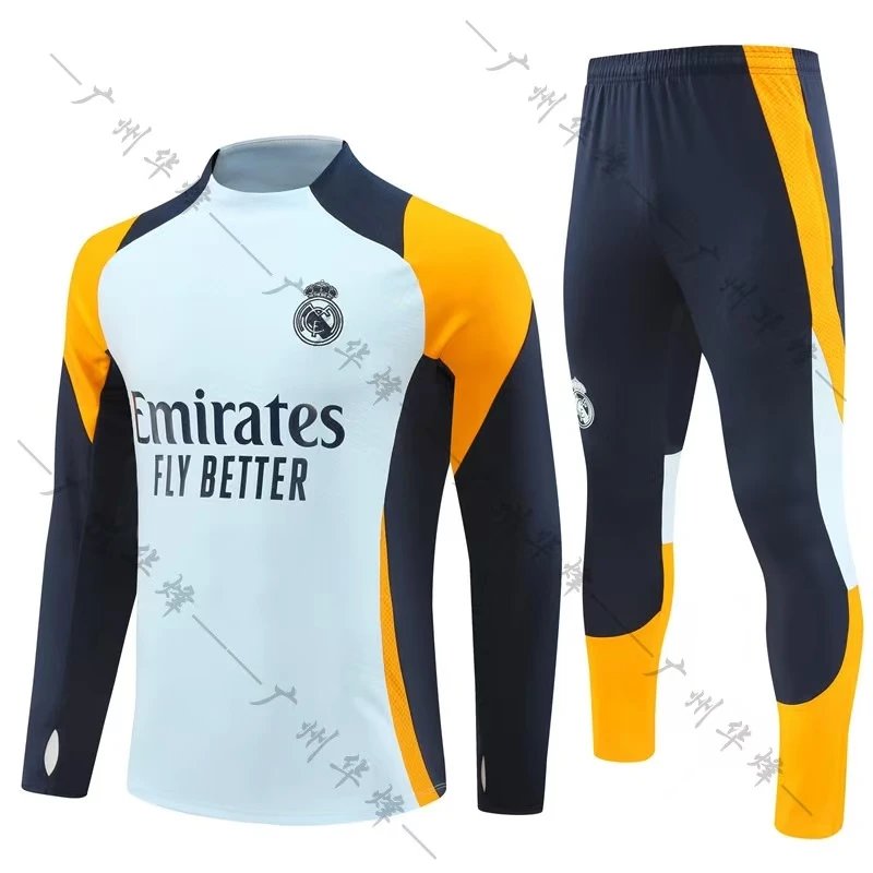 Real Madrid Tracksuits Quarter-Zip Football Training Tracksuit — BB-65