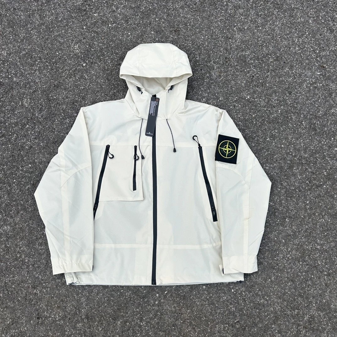 Stone Island Raso Domato Black Windbreaker Jacket Outerwear - 61
