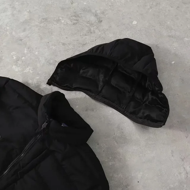 Patagonia Down Jackets Hooded quilted puffer jacket with zip chest pocket product detail image 8
